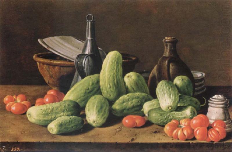 Cucumber and tomatoes, Melendez, Luis Eugenio